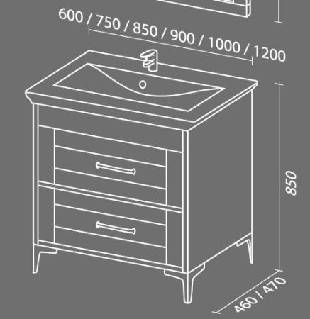 Тумба с раковиной SanVit Прованс 75 kprov075 Зебрано Тумба с раковиной SanVit Прованс 75 kprov075 Зебрано