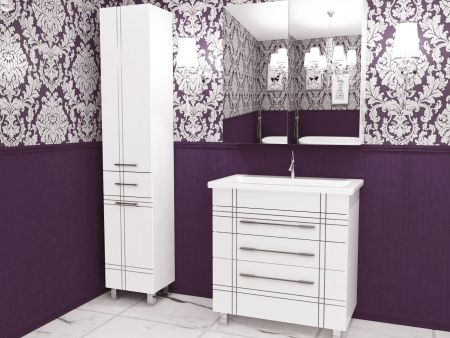 Тумба "Опера 80", патина серебро, Сомо 80, артикул SP-00000015