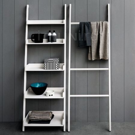 Agape Stairs Напольная консоль с пятью полками 60x180 см, цвет: белый