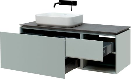 Тумба под раковину Allen Brau Infinity 120 1.21006.PWM L папирус матовый, артикул 1.21006.PWM