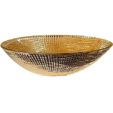 Раковина хрустальная золото овальная