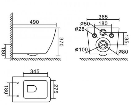 Крышка-сиденье BelBagno COLORATO BB062SC-MB
