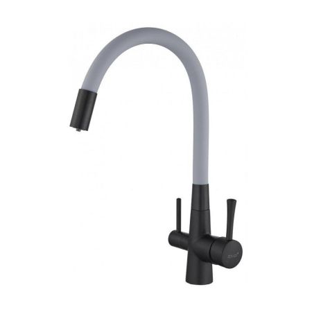 Смеситель для кухни с подключением к фильтру Savol S-L1806H-04, черный