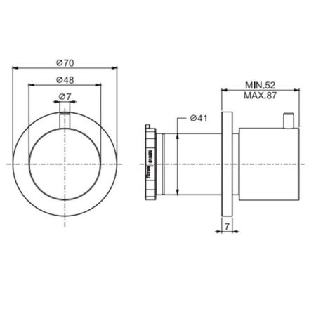 Fima Carlo Frattini Flo Переключатель на 2 выхода, цвет: золото