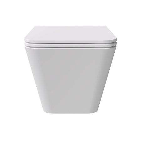 Унитаз, Alice, Hide, безободковый (с открытым смывным краем), тип установки-подвесной, ширина, мм-350, глубина, мм-550, высота, мм-345, форма чаши-прямоугольная, выпуск-горизонтальный, материал-керамика, сиденье-необходимо заказать, вид грязеотталкивающег, артикул 31210109