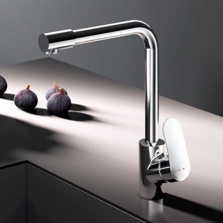 F8005700 Like, смеситель для кухни с каналом для питьевой воды, L-излив, хром, шт., артикул F8005700