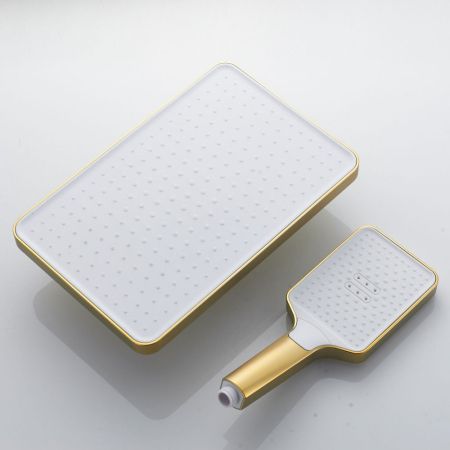 Душевая система Shevanik S4436G, золотой сатин