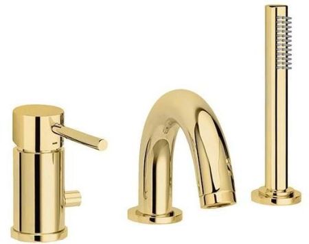 Смеситель для ванны Paffoni Light LIG047HG медовое золото, артикул LIG047HG