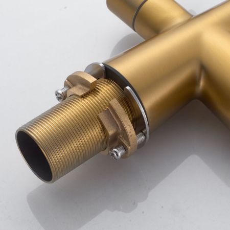 Смеситель для кухни с подключением фильтра Shevanik S528G, золотой сатин, артикул S528G