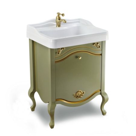 IMPERO База L61xH74xP48 см. для раковины 60 см, 1 выдвижной ящик, цвет: OLIVA, артикул 30874