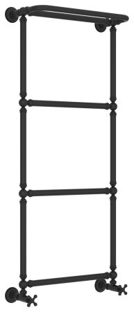 Полотенцесушитель, Сунержа, Ренессанс 1386, водяной, ширина, мм-572, глубина, мм-246, высота, мм-1333, межосевое расстояние-500, подключение-нижнее, мощность, Вт-339, присоединительный размер-НР G 1/2" / НР G 3/4" (эксцентрик), материал-нержавеющая сталь,, артикул 15-0281-1250