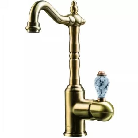 Смеситель для умывальника, высокий CRYSTAL, бронза_Комплект