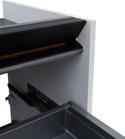 Тумба под раковину Allen Brau Activity 70 1.34003.WM белый матовый/черный браш, артикул 1.34003.WM