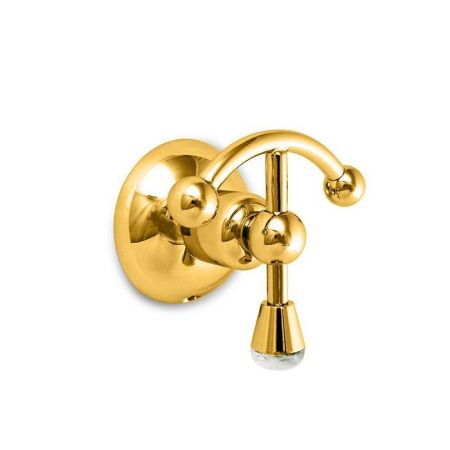 Nicolazzi Cristallo Di Rocca Крючок настенный, цвет: золото, артикул 1481GO09C