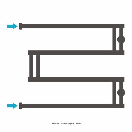 Полотенцесушитель водяной High-Tech model "M+" 500х650 (Без покрытия) Полотенцесушитель водяной High-Tech model "M+" 500х650 (Без покрытия)