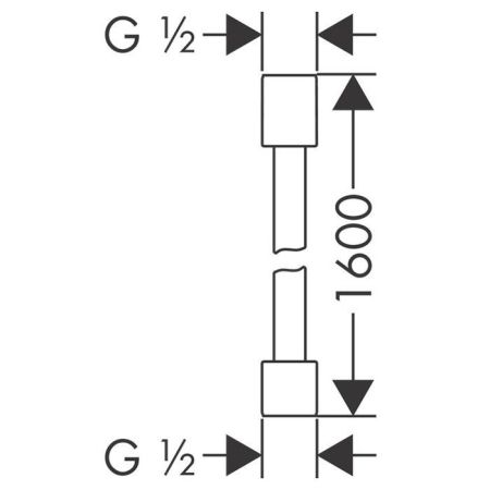 Hansgrohe Axor Starck Шланг для душа 1600мм цвет-полированное красное золото, артикул 28286300