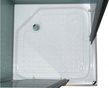 Душевая кабина Parly Frost FQ81 80х215 профиль Сатин стекло матовое рифленое