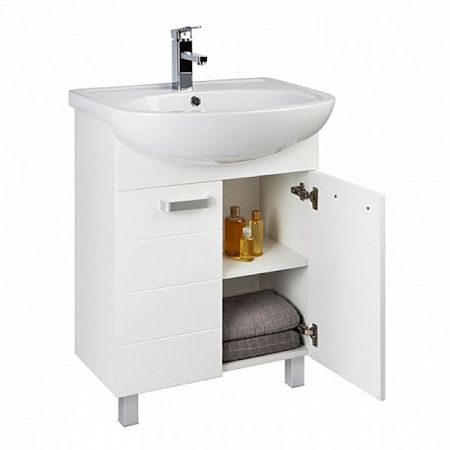 Тумба с раковиной Iddis Harizma 60 Белая