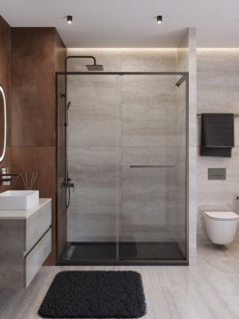 LUX-B-FS-11-110-C-GM Душевая дверь, артикул LUX-B-FS-11-110-C-GM