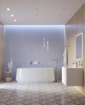 Акриловая ванна CEZARES CZR-LUX-CENTRAL-170-82-58-MATT, артикул CZR-LUX-CENTRAL-170-82-58-MATT