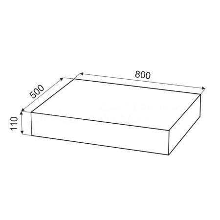 Столешница Velvex Unit 80 дуб французский, артикул st.UNI.80-67