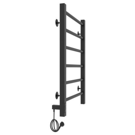 Полотенцесушитель электро "Феличия ЧКЧ6 400х600", черный муар, левый