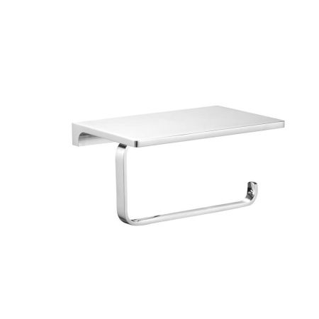 Держатель для туалетной бумаги с полочкой Rav Slezak NIL NLA0403, хром, артикул NLA0403