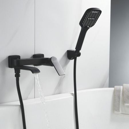 Смеситель для ванны Shevanik S4102H, черный