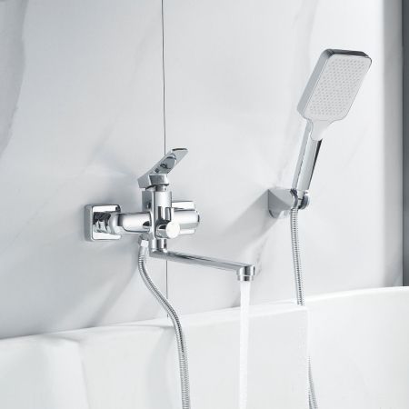 Смеситель для ванны Shevanik S9902, хром, артикул S9902