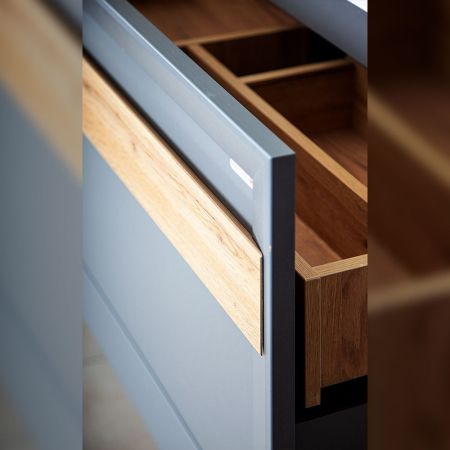 Комплект мебели для ванной Бриклаер БЕРЛИН 60SD, оникс серый, артикул БЕРЛИН 60SD