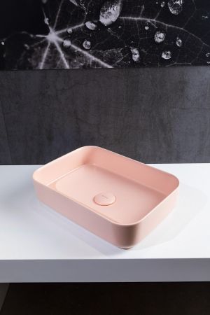 Раковина накладная Allen Brau Fantasy 50 4.11021.SM розовый, артикул 4.11021.SM