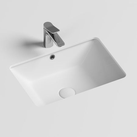 Умывальник прямоугольный встраиваемый под столешницу Element 550*400*185мм, с крепежом и шаблоном для установки CN6045