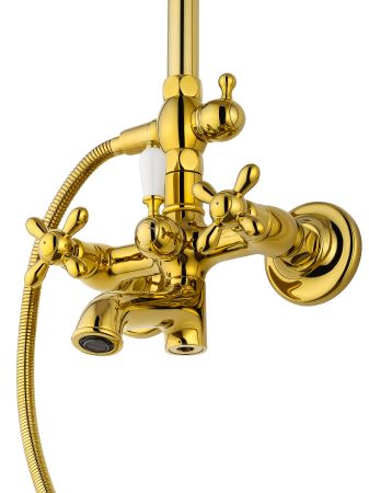 Душевая система WONZON & WOGHAND RETRO, Глянцевое золото (WW-88739020-PG), артикул WW-88739020-PG