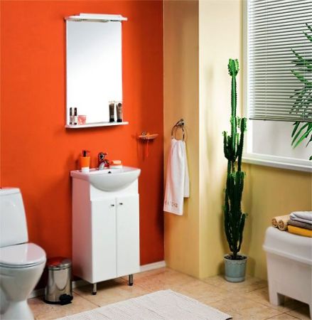 Тумба под раковину Акватон Мира Н 45 1A104401MR010 белая глянцевая, артикул 1A104401MR010