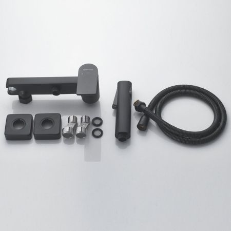 Гигиенический душ со смесителем Shevanik S4105H-1, черный