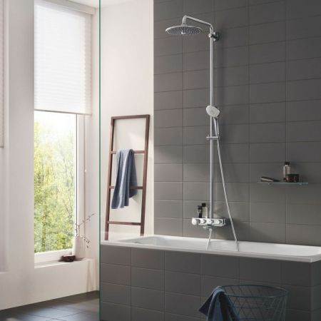 Душевая система GROHE EUPHORIA SMARTCONTROL 26510000 (хром, металл/пластик, 175-см, круглая), шт, артикул 26510000