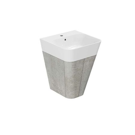 AZZURRA BUILD  раковина подвесная/накладная  50х50х16 см с 1 отв. под смеситель , цвет белый, артикул BULP05050T0MBI*1