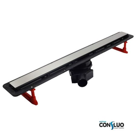 Душевой лоток, Pestan, Confluo Frameless Line Black Glass, ширина, мм-120, длина, мм-450, высота, мм-100, монтаж-в пол, пропускная способность, л/сек-0,8, выход Ø50 мм, поворот базы 360°, система отвода вторичного конденсата, сифон-есть, материал сифона-п, артикул 13701202