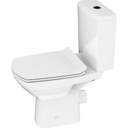 Унитаз компакт Cersanit Carina KO-CAR011-3/5-COn-S-DL с сиденьем Микролифт, артикул S-KO-CAR011-3/5-COn-S-DL-w