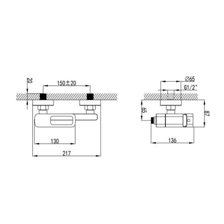 Смеситель для ванны черный IDDIS Slide (SLIBL00i02WA), артикул SLIBL00i02WA