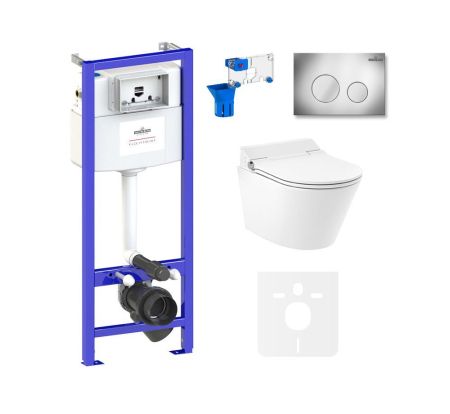 Комплект для подвесного унитаза 7 в 1 Lavinia Boho Relfix Smart V-Clean 87561180, артикул 87561180