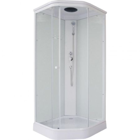 Душевая кабина Parly Penta P91 90х215 профиль Белый стекло прозрачное, артикул P91
