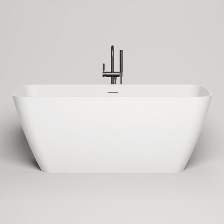 Salini AGATHA Ванна отдельностоящая 1800х800х660мм, донный клапан "Up&Down", сифон,  слив-перелив, мат-л: S-Stone, матовый, белый. 
Фурнитура: белая., артикул 100221M