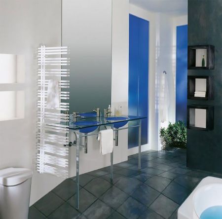 Электрический полотенцесушитель Zehnder Yucca asymmetric YADE-130-050/YD Белый правый с электропатроном WIVAR