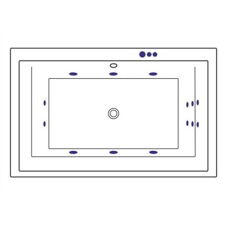 Ванна EXCELLENT Crown Lux 190x120 "SMART" (хром), артикул WAEX.CRO19.SMART.CR