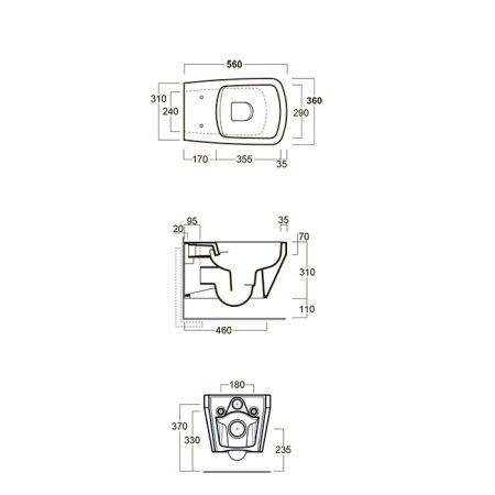 SIMAS Комплект крепежей для подвесного унитаза/биде, артикул F85