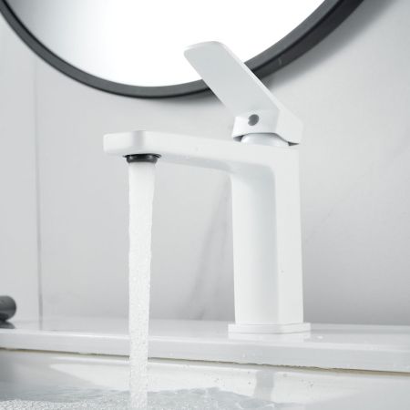 Смеситель для раковины Raffine F0199C, белый, артикул F0199C