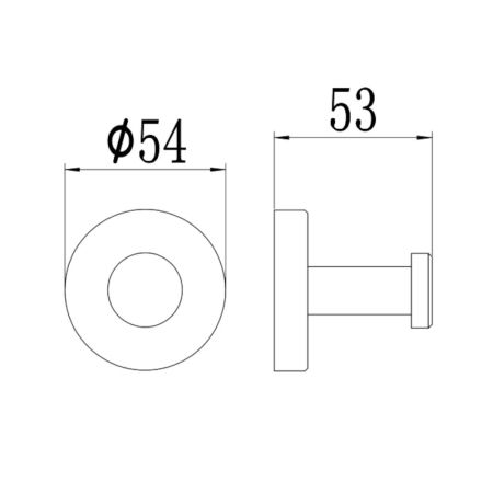 Крючок для ванной комнаты Savol S-005653-1, сатин, артикул S-005653-1