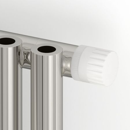 Отопительный радиатор ЭСТЕТ-0 н/ж EU50 правый 500х225 / 5 сек (Матовый БЕЛЫЙ)
