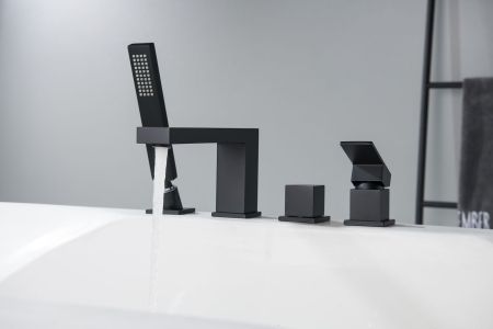 Смеситель для ванны с душем, врезной Timo Selene 2130/03Y черный, артикул 2130/03Y